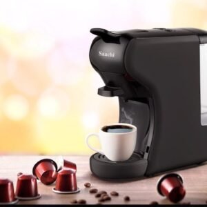 Saachi Multi-Capsule Coffee Machine NL-COF-7058C-BK With 19 Bar Automatic Steam Pressure Pump