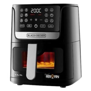 Black & Decker Digital AerOFry Air Fryer AF4500-B5 Extra Large Black 4.5L