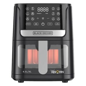 Black & Decker Digital AerOFry Air Fryer AF4500-B5 Extra Large Black 4.5L