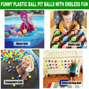 50 PCS Baby Kids Soft Ocean Ball Pit Balls Play Balls for Swim Pool Playpen Toys