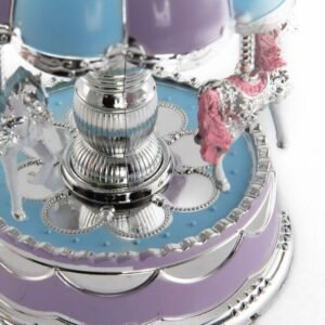 Toys for Girls Carousel Music Box Merry-Go-Round 3 LED Light Kids Baby Xmas Gift